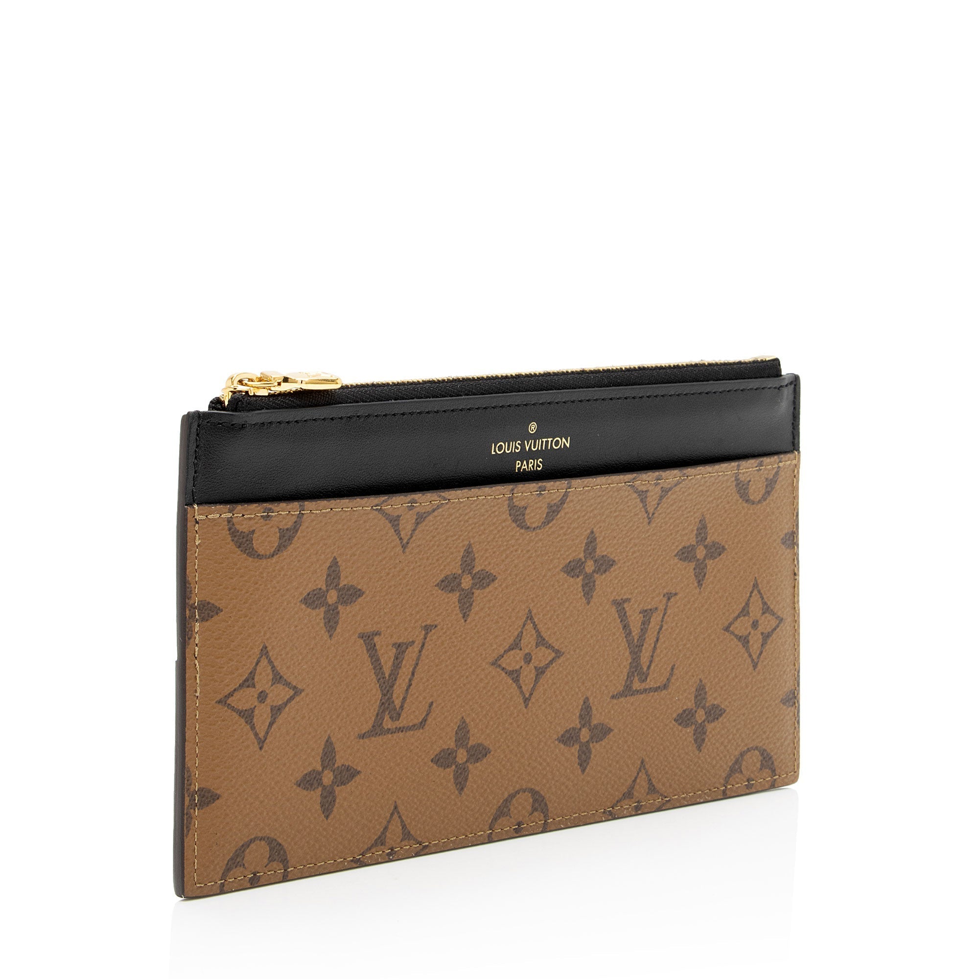 Louis Vuitton Reverse Monogram Canvas Slim Purse Wallet (SHF-PWxclG)