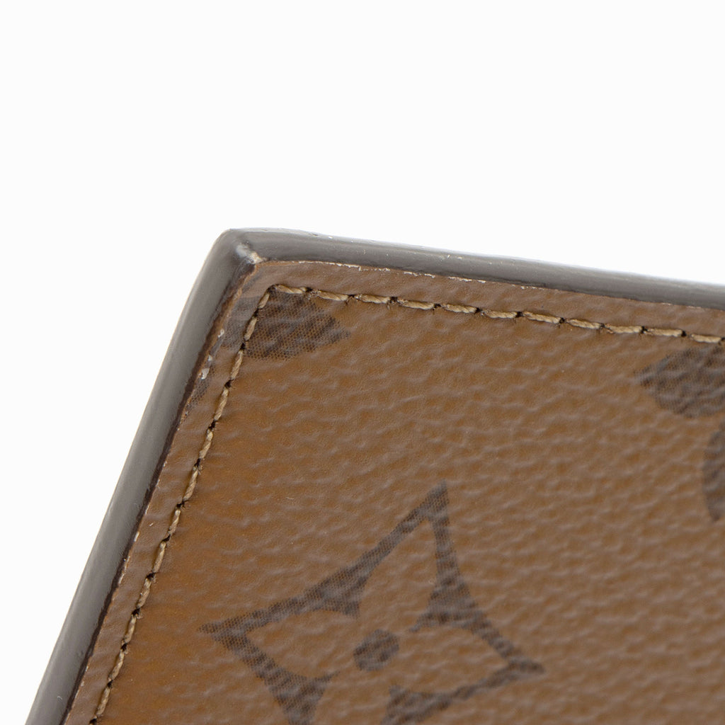 Louis Vuitton Reverse Monogram Canvas Slim Purse Wallet (SHF-GS3lHp)