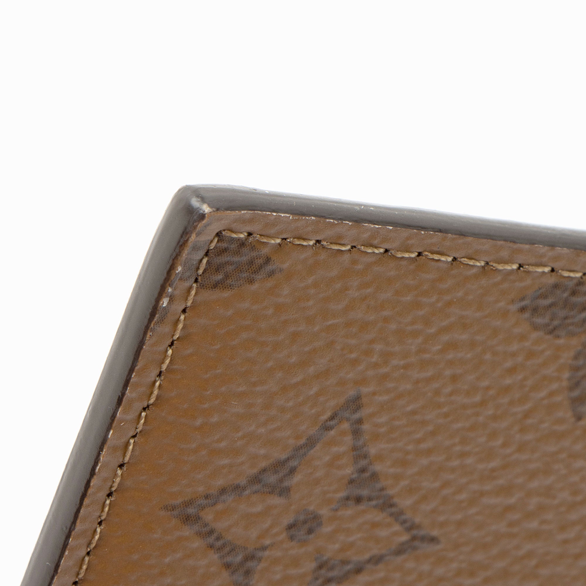 Louis Vuitton Reverse Monogram Canvas Slim Purse Wallet (SHF-GS3lHp)