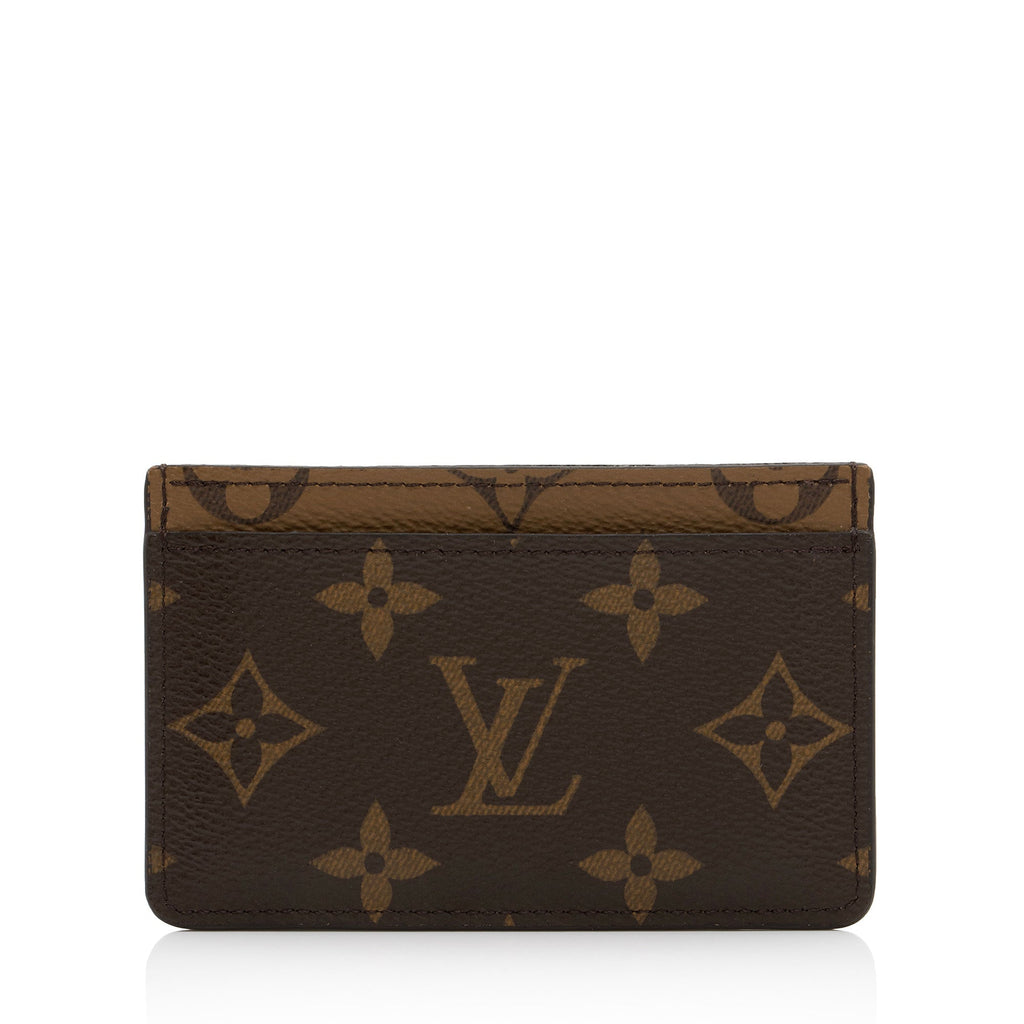 Louis Vuitton Reverse Monogram Card Holder (SHF-jgkCKk)