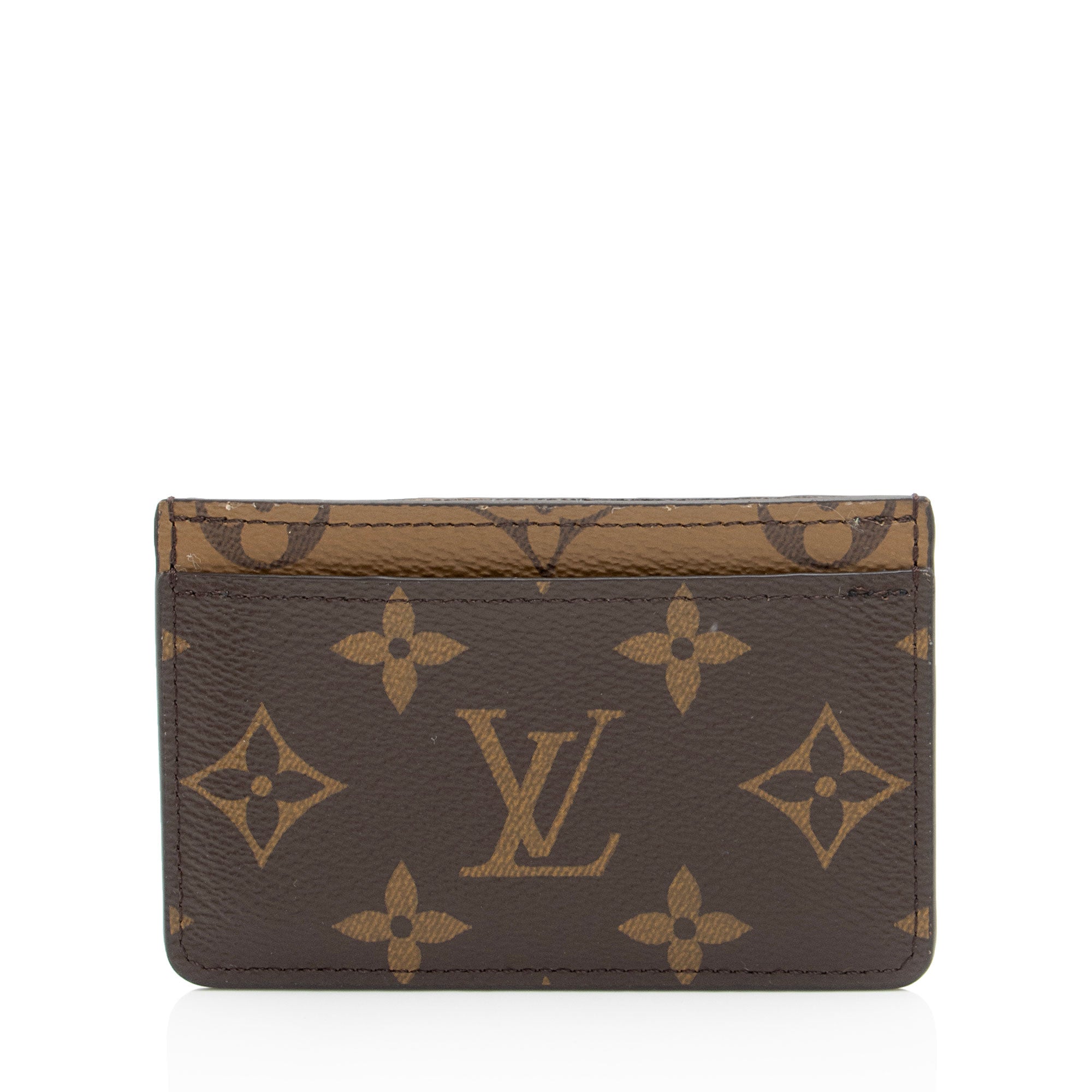 Louis Vuitton Reverse Monogram Card Holder (SHF-wJqQcL)
