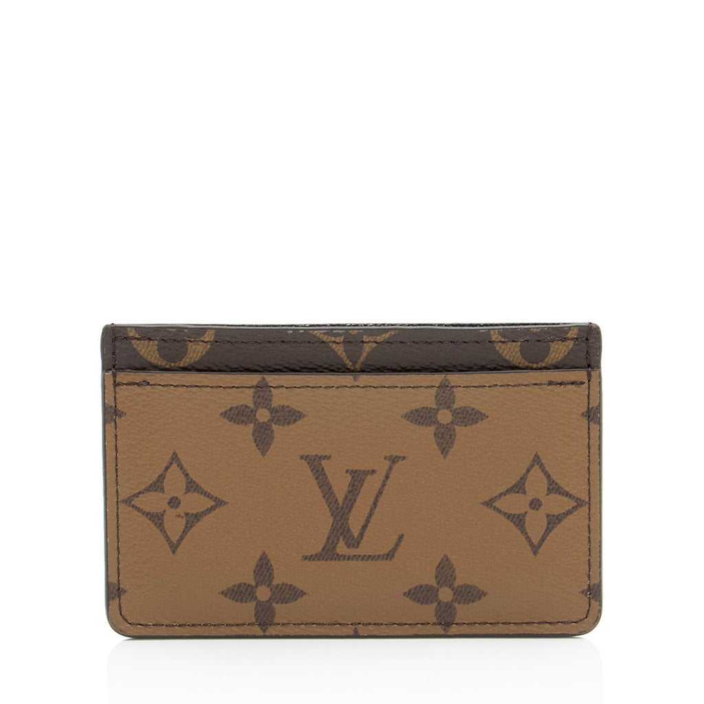 Louis Vuitton Reverse Monogram Card Holder (SHF-wJqQcL)