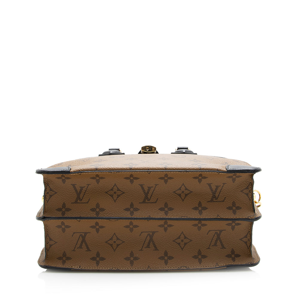 Louis Vuitton Reverse Monogram City Malle MM Satchel (SHF-20663)