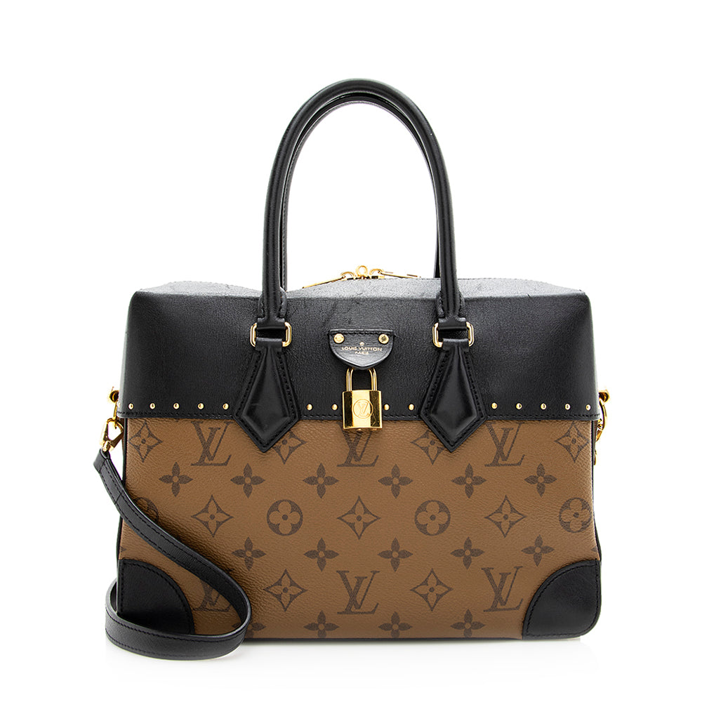 Louis Vuitton Reverse Monogram City Malle MM Satchel (SHF-20663)