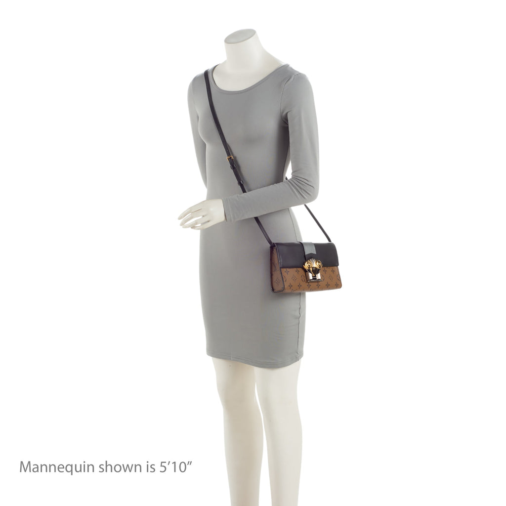 Louis Vuitton Reverse Monogram Column Pochette (SHF-HTgM8Z)