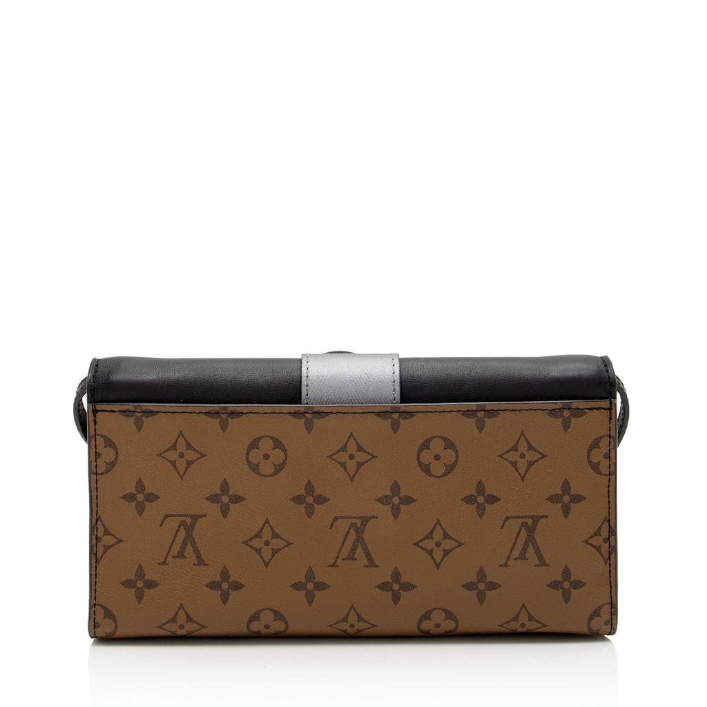 Louis Vuitton Reverse Monogram Column Pochette (SHF-HTgM8Z)