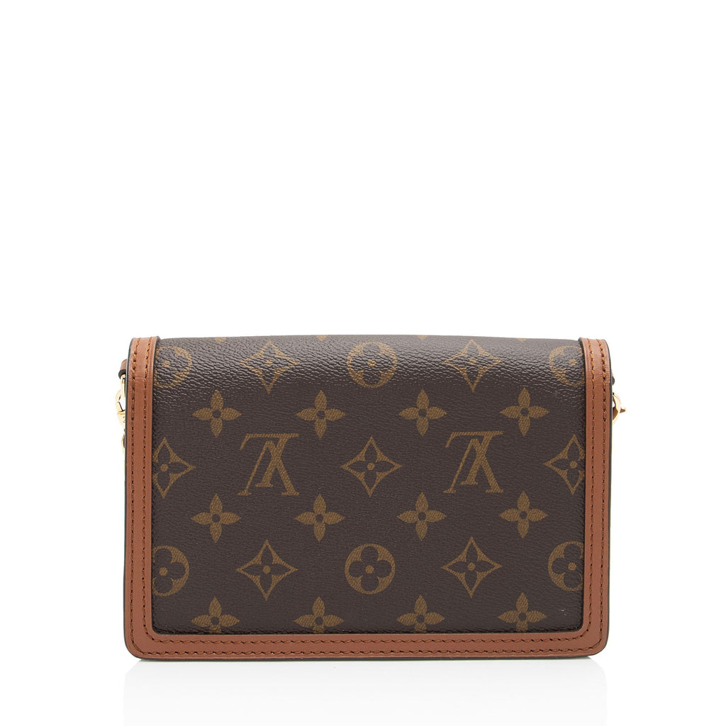 Louis Vuitton Reverse Monogram Dauphine Chain Wallet (SHF-BmrxyO)