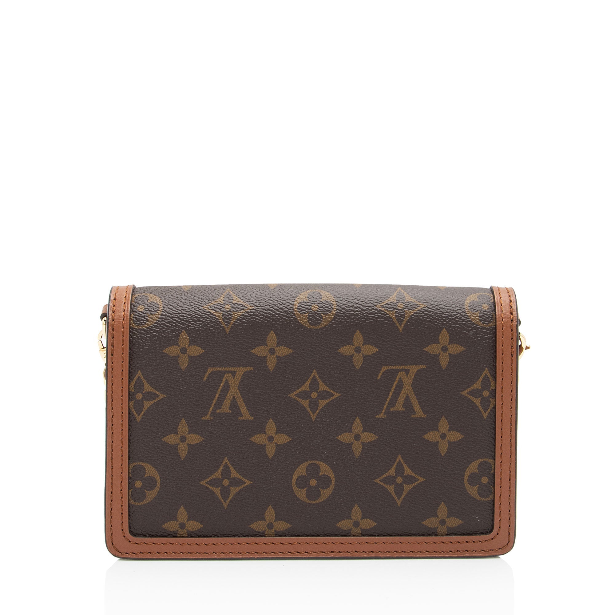 Louis Vuitton Reverse Monogram Dauphine Chain Wallet (SHF-BmrxyO)