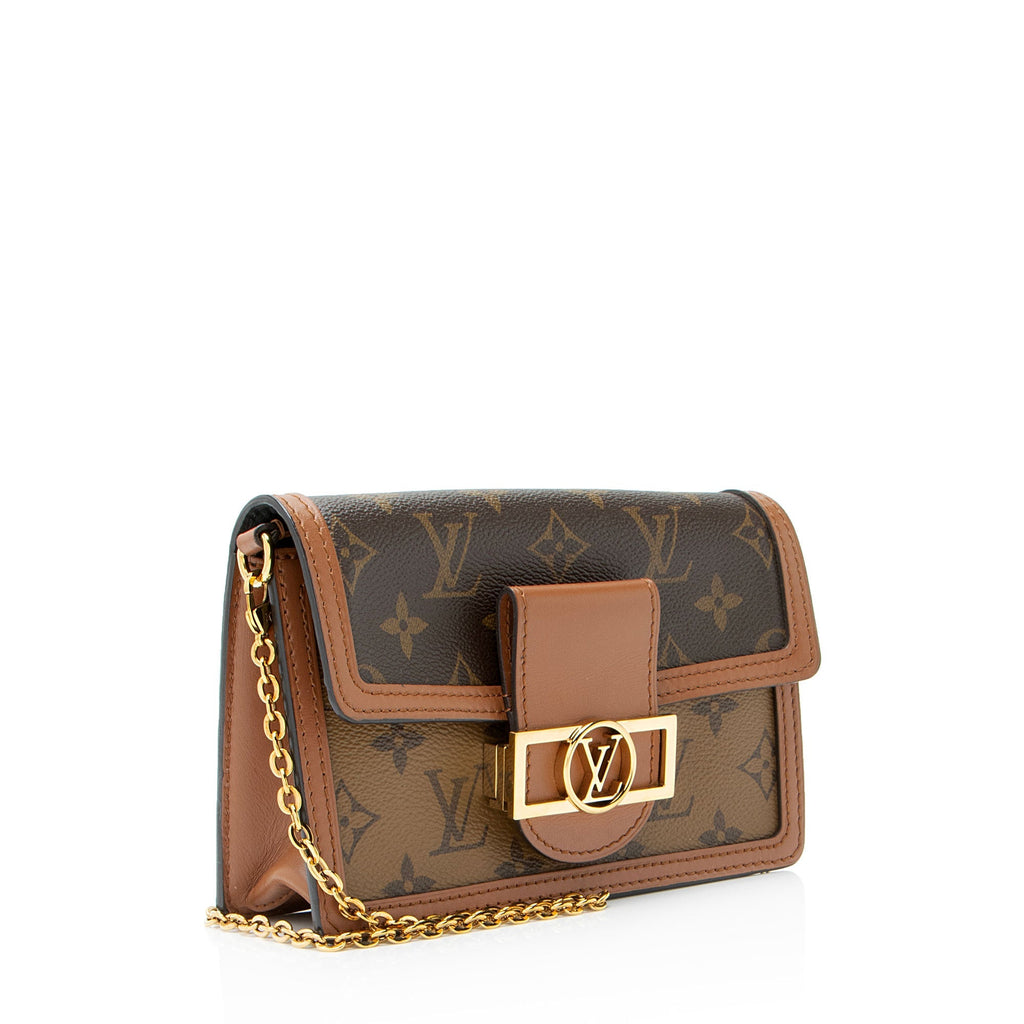 Louis Vuitton Reverse Monogram Dauphine Chain Wallet