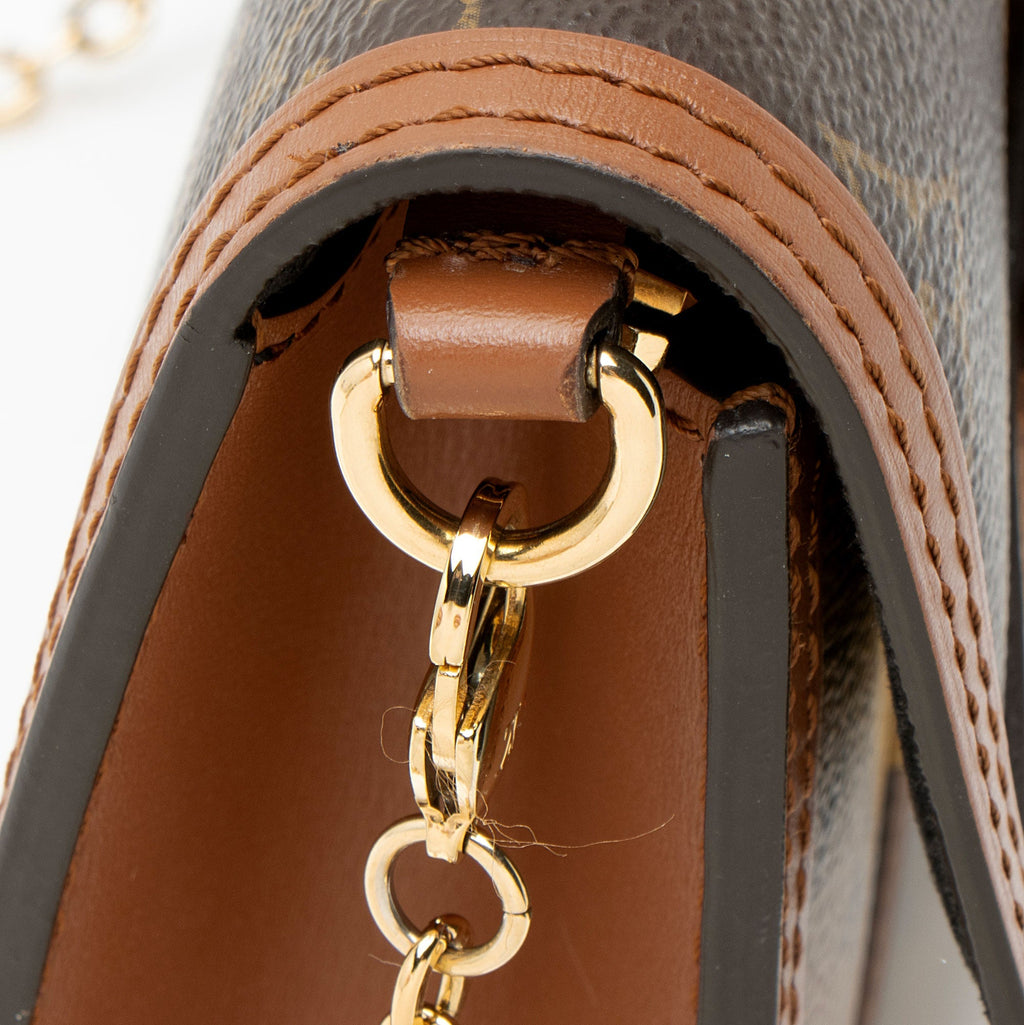 Louis Vuitton Reverse Monogram Dauphine Chain Wallet
