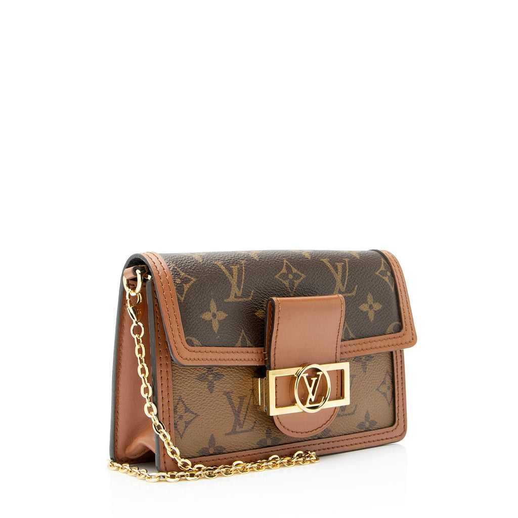Louis Vuitton Reverse Monogram Dauphine Chain Wallet