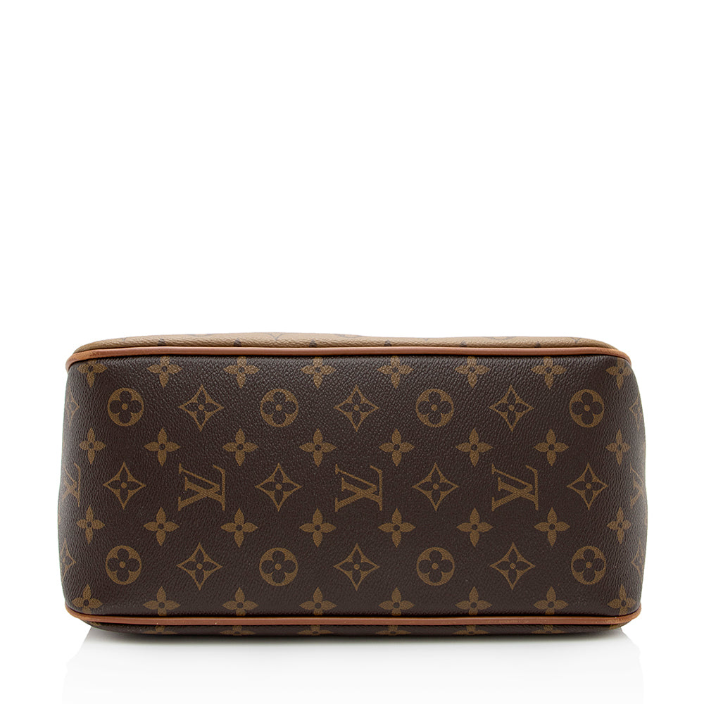 Louis Vuitton Reverse Monogram Dauphine MM Hobo (SHF-21159)