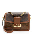 Louis Vuitton Reverse Monogram Dauphine MM Shoulder Bag (SHF-6RbLkp)