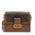 Louis Vuitton Reverse Monogram Dauphine MM Shoulder Bag (SHF-VOdubV)