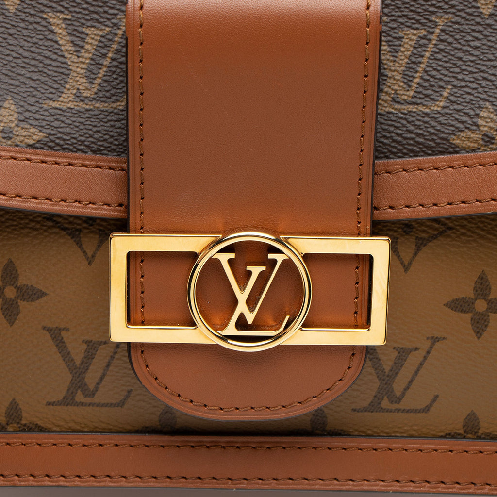 Louis Vuitton Reverse Monogram Dauphine MM Shoulder Bag - FINAL SALE (SHF-qc8Mo6)