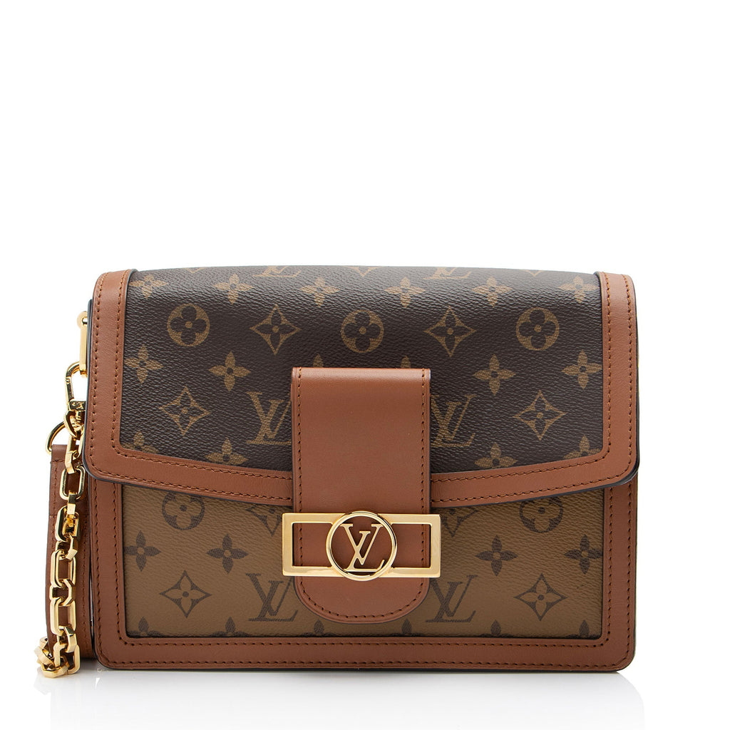 Louis Vuitton Reverse Monogram Dauphine MM Shoulder Bag - FINAL SALE (SHF-qc8Mo6)