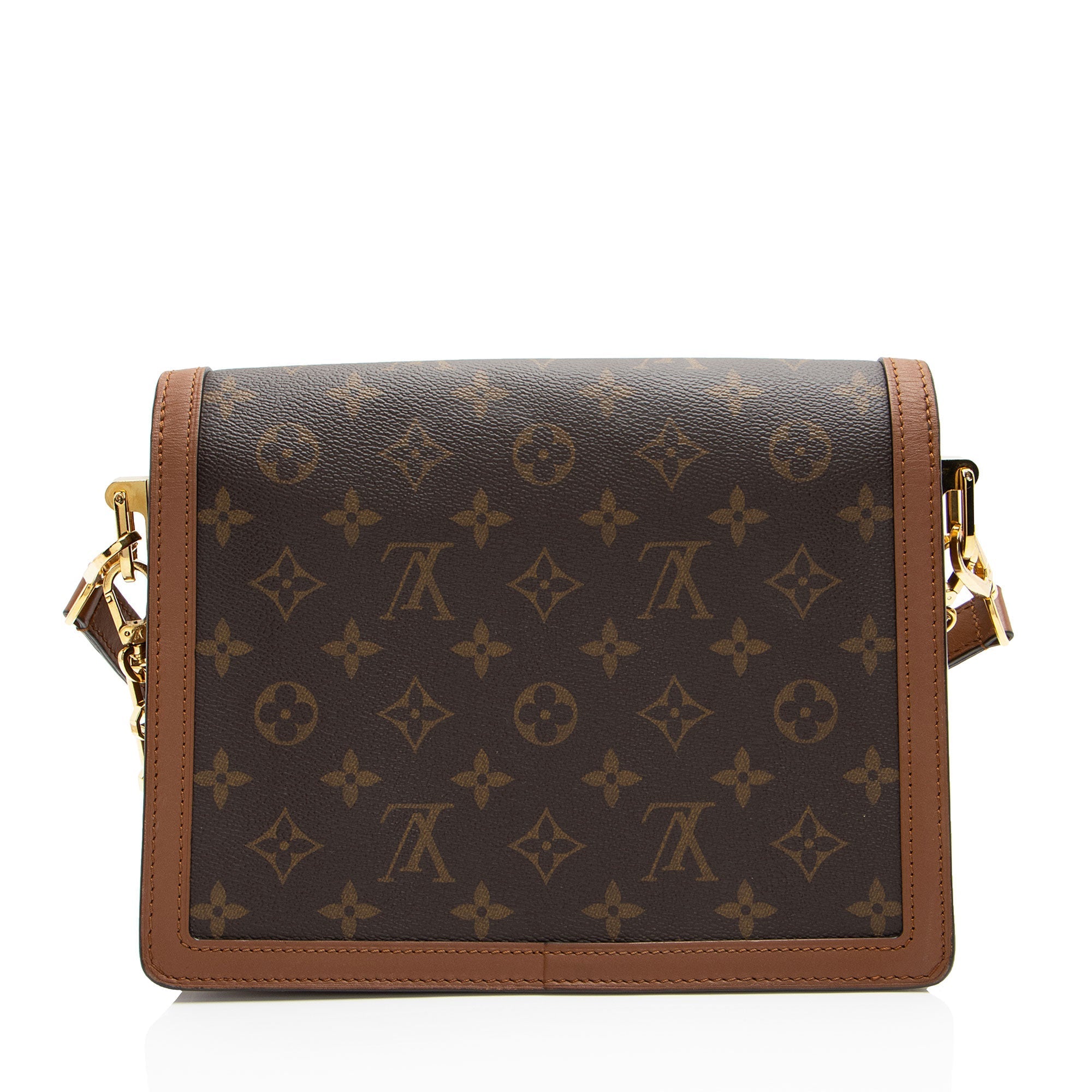 Louis Vuitton Reverse Monogram Dauphine MM Shoulder Bag (SHF-gLxrYk)