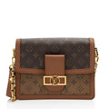 Louis Vuitton Reverse Monogram Dauphine MM Shoulder Bag (SHF-gLxrYk)