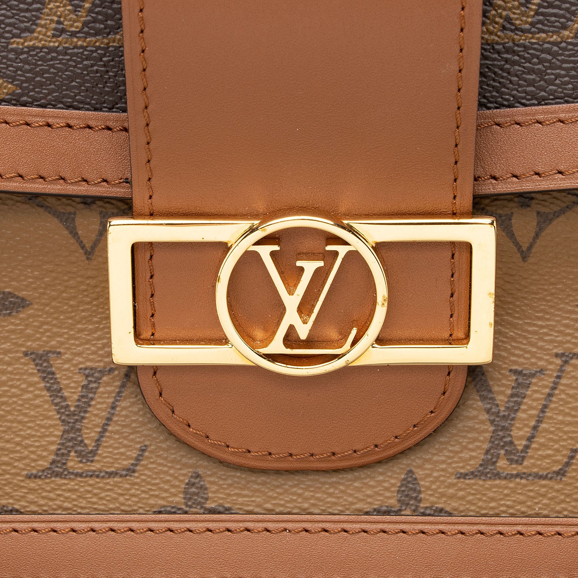 Louis Vuitton Reverse Monogram Dauphine MM Shoulder Bag