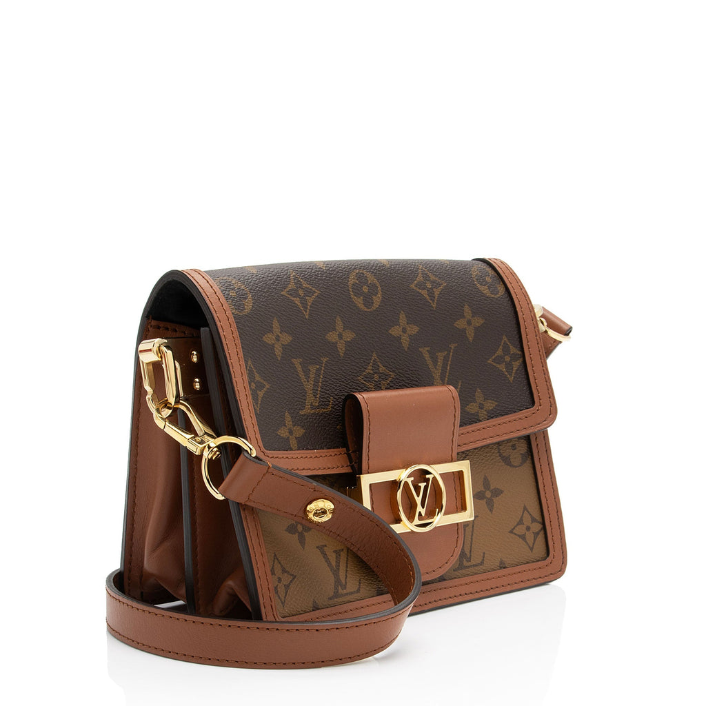 Louis Vuitton Reverse Monogram Dauphine Mini Shoulder Bag (SHF-NF159w)