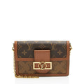 Louis Vuitton Reverse Monogram Dauphine Chain Wallet