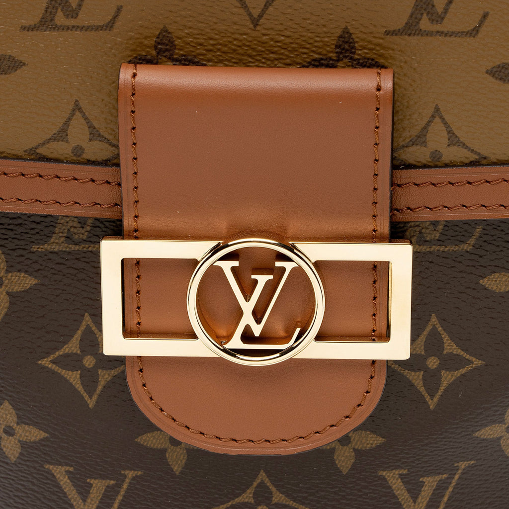 Louis Vuitton Reverse Monogram Dauphine PM Backpack (SHF-3cjagj)