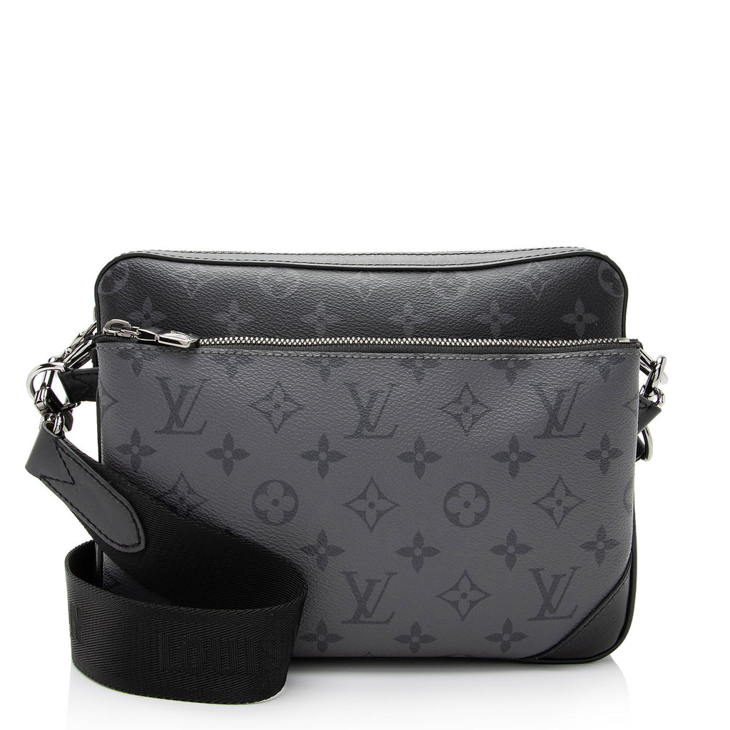 Louis Vuitton Reverse Monogram Eclipse Trio Messenger Bag (SHF-aOjc2U)