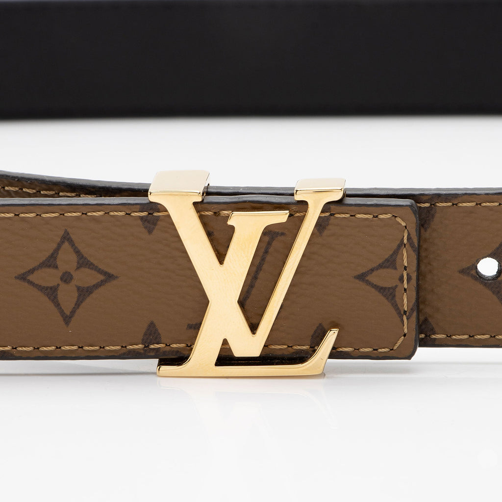 Louis Vuitton Reverse Monogram LV Initiales 25mm Belt - Size 36 / 90 (SHF-SqNPZF)