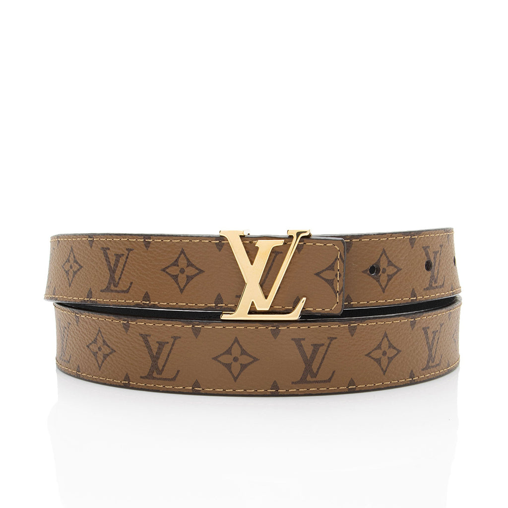 Louis Vuitton Reverse Monogram LV Initiales 25mm Belt - Size 36 / 90 (SHF-SqNPZF)