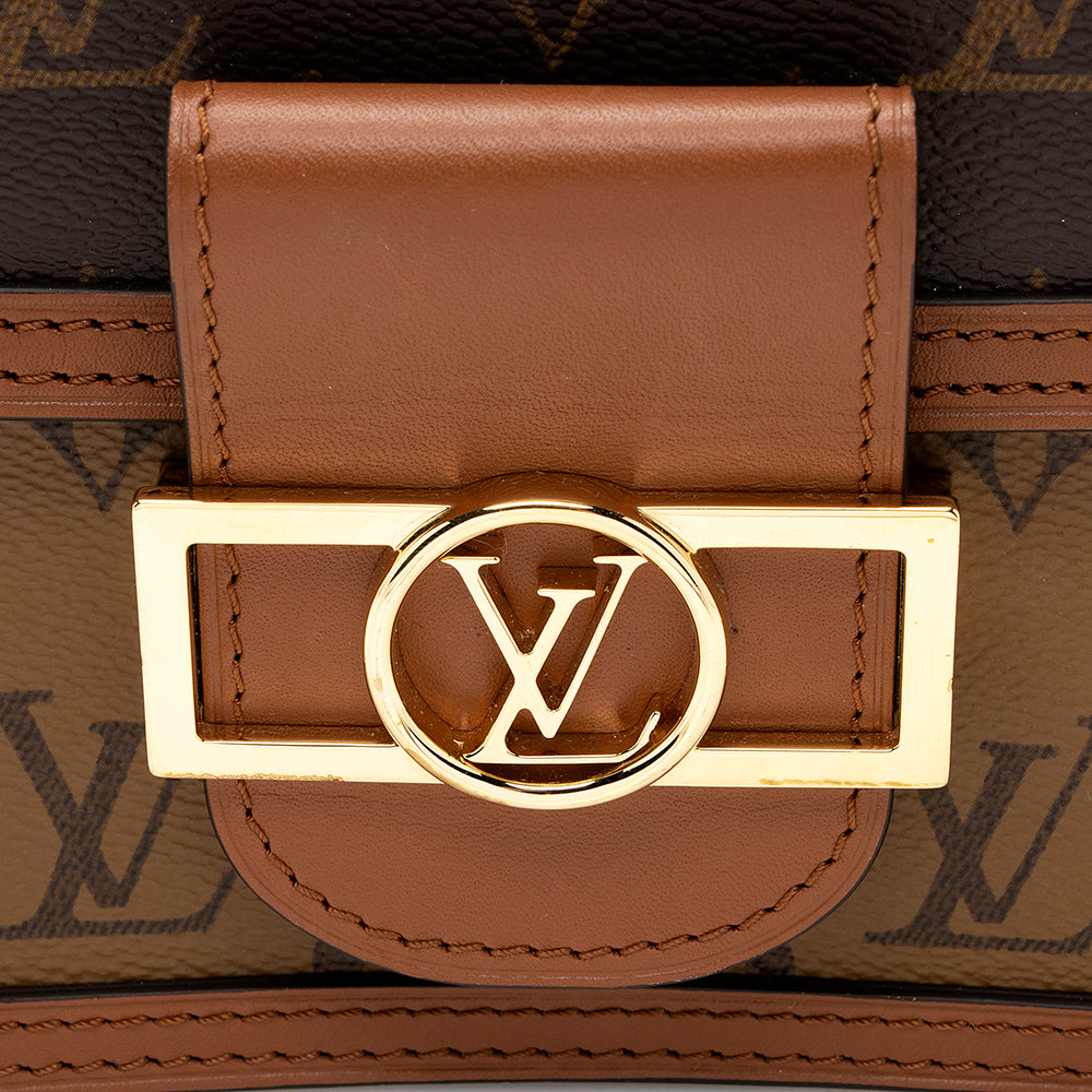 Louis Vuitton Reverse Monogram Mini Dauphine Shoulder Bag (SHF-19245)