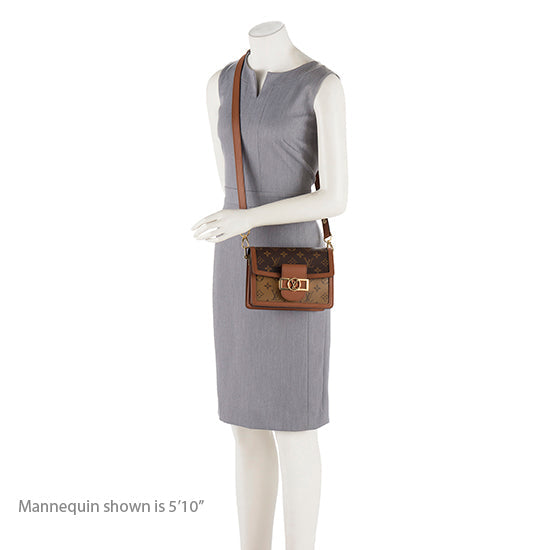 Louis Vuitton Reverse Monogram Mini Dauphine Shoulder Bag (SHF-19245)