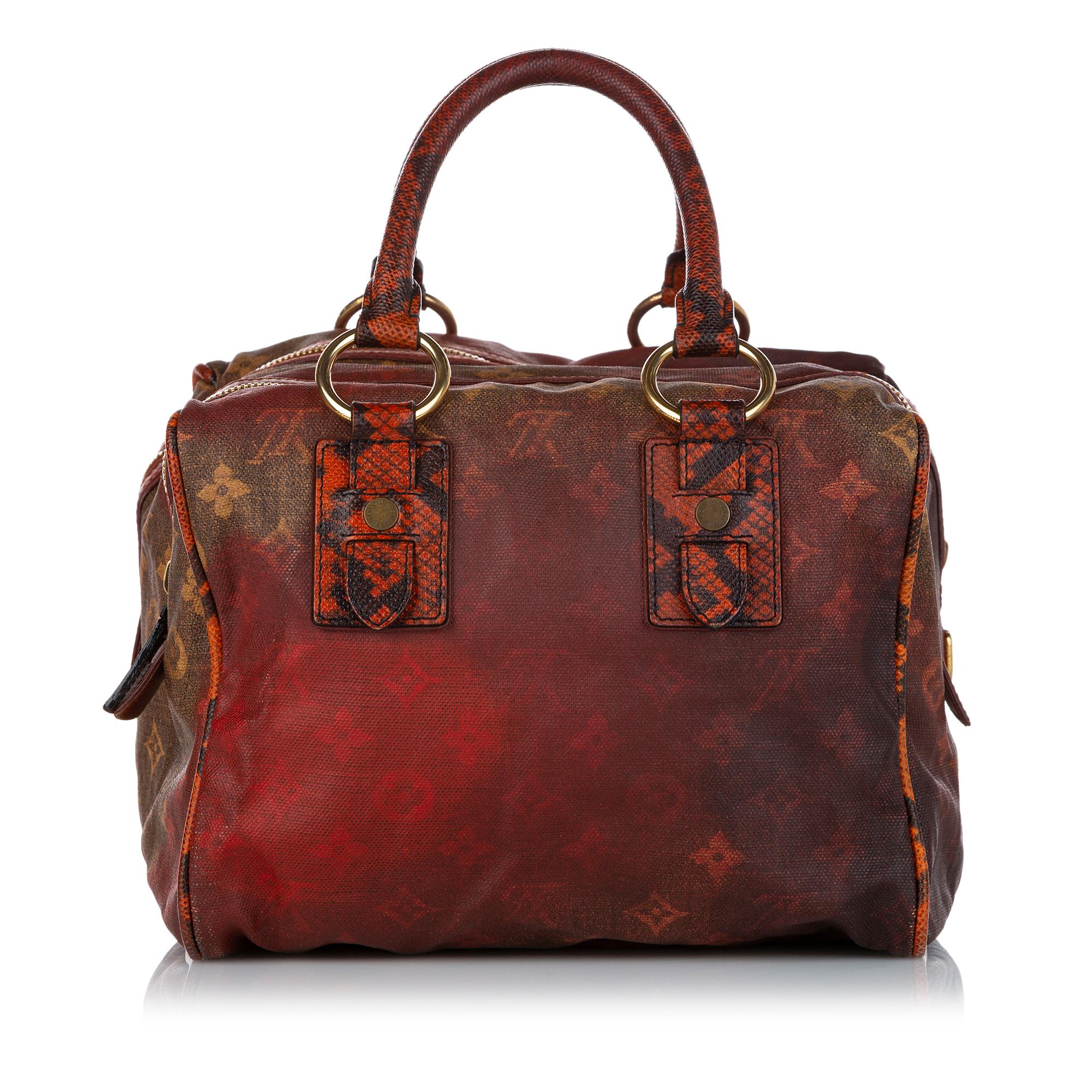 Louis Vuitton Richard Prince Karung Trimmed Monogram Jokes Heartbreak Tote (SHG-30446)