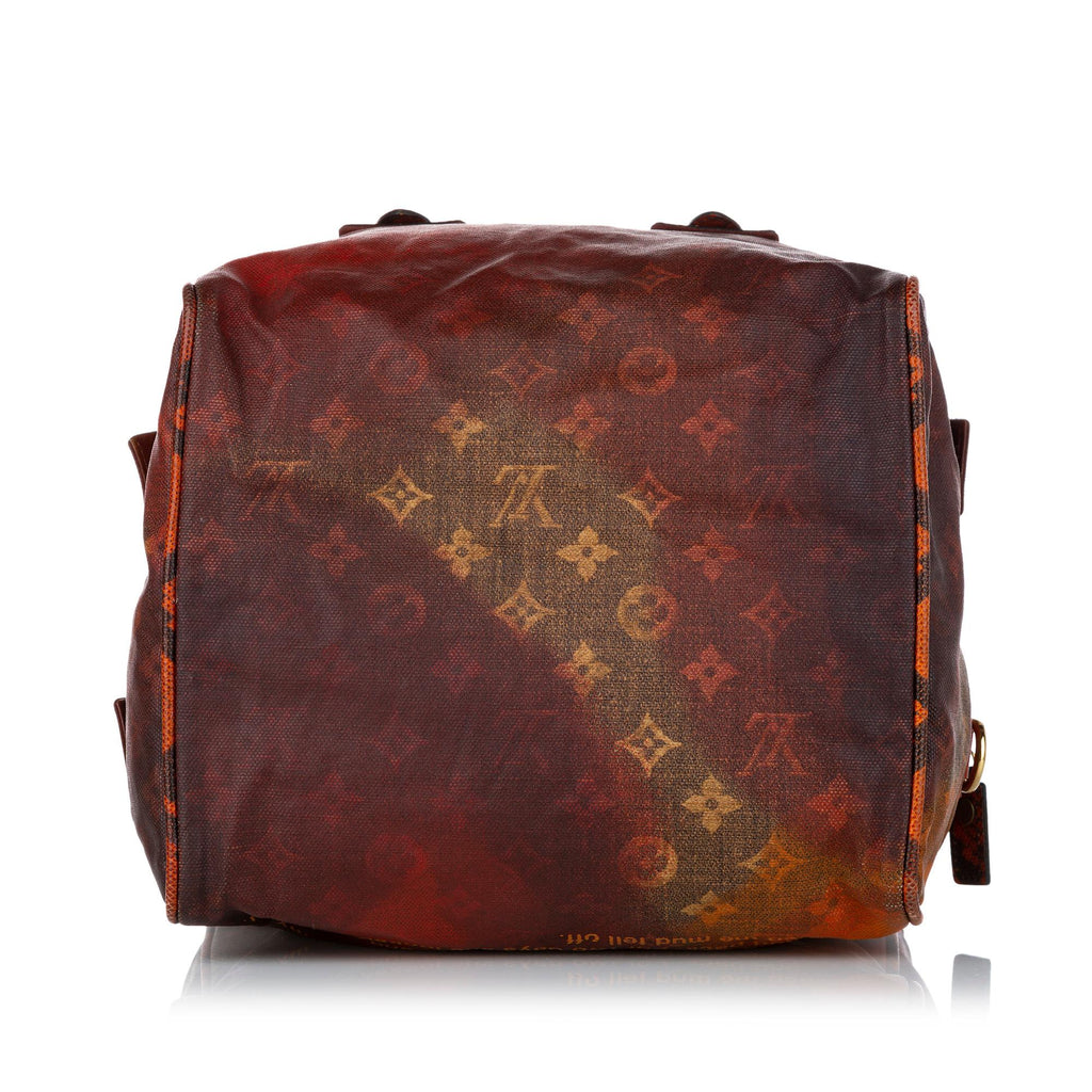 Louis Vuitton Richard Prince Karung Trimmed Monogram Jokes Heartbreak Tote (SHG-30446)