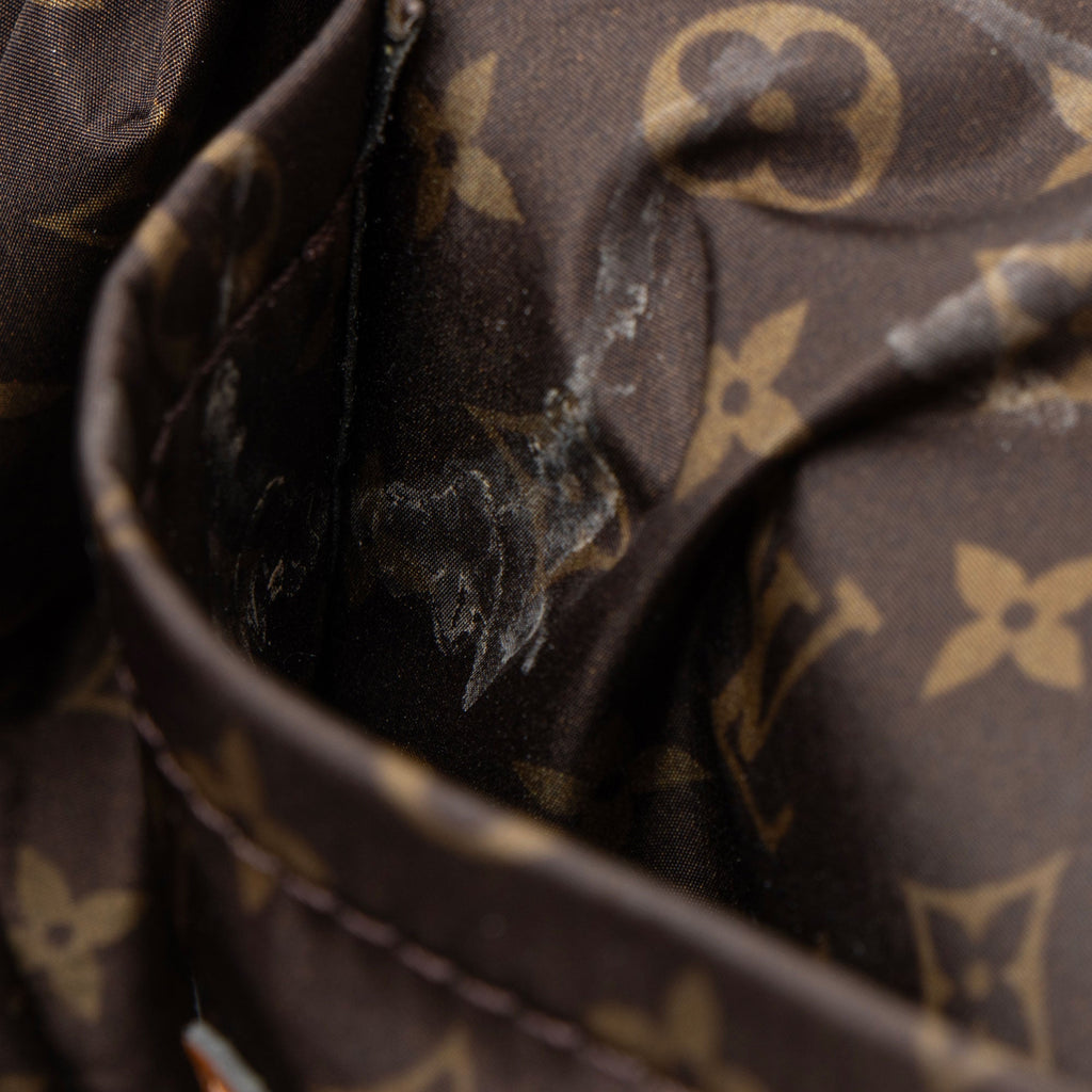 Louis Vuitton Shearling Monogram Canvas LV Ski Backpack