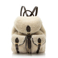 Louis Vuitton Shearling Monogram Canvas LV Ski Backpack