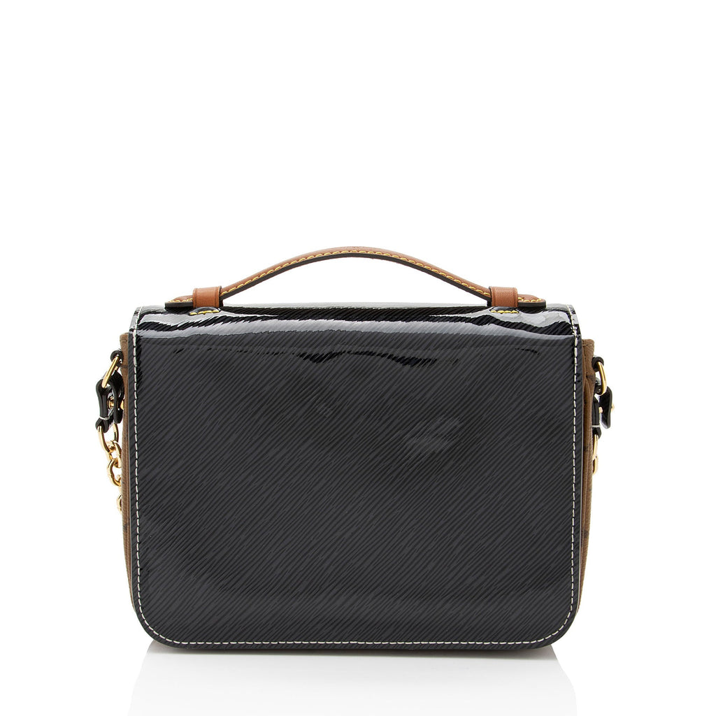 Louis Vuitton Shiny Epi Leather Reverse Monogram Pochette Metis Mini Shoulder Bag