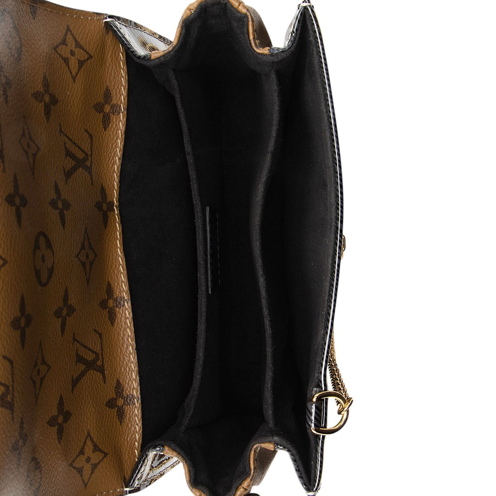 Louis Vuitton Shiny Epi Leather Reverse Monogram Pochette Metis Mini Shoulder Bag
