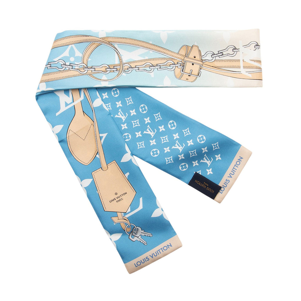 Louis Vuitton Silk Giant Monogram By The Pool Bandeau Scarf