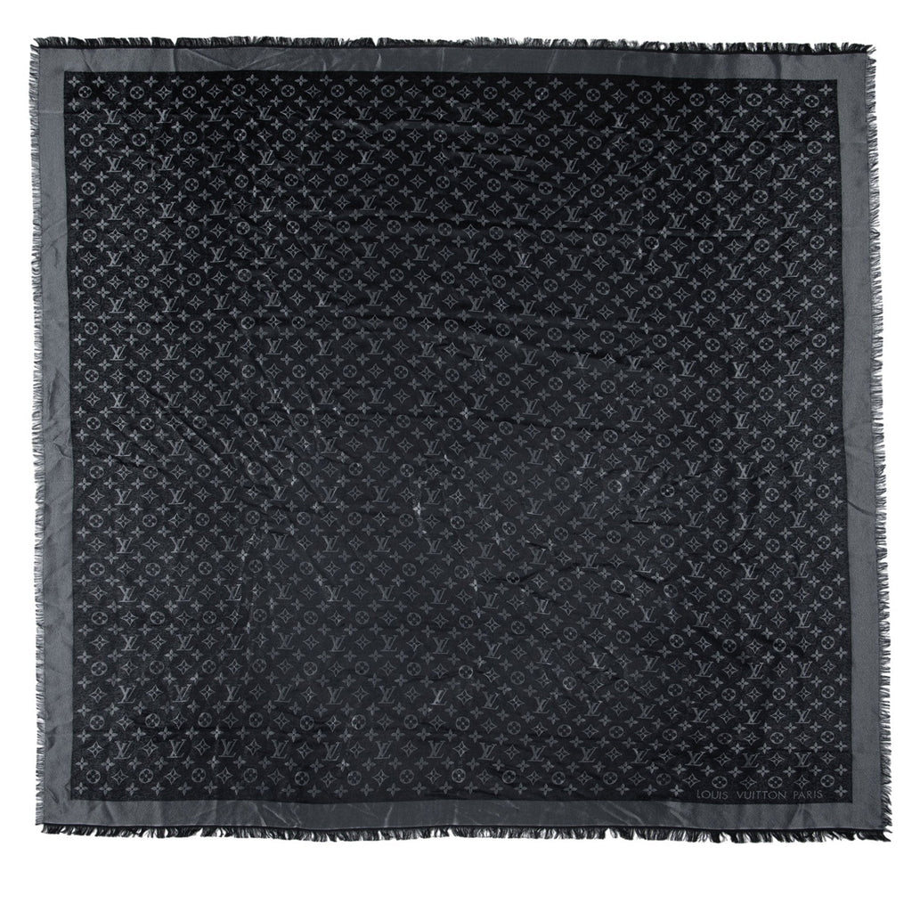Louis Vuitton Silk Lurex Wool Monogram Shine Shawl