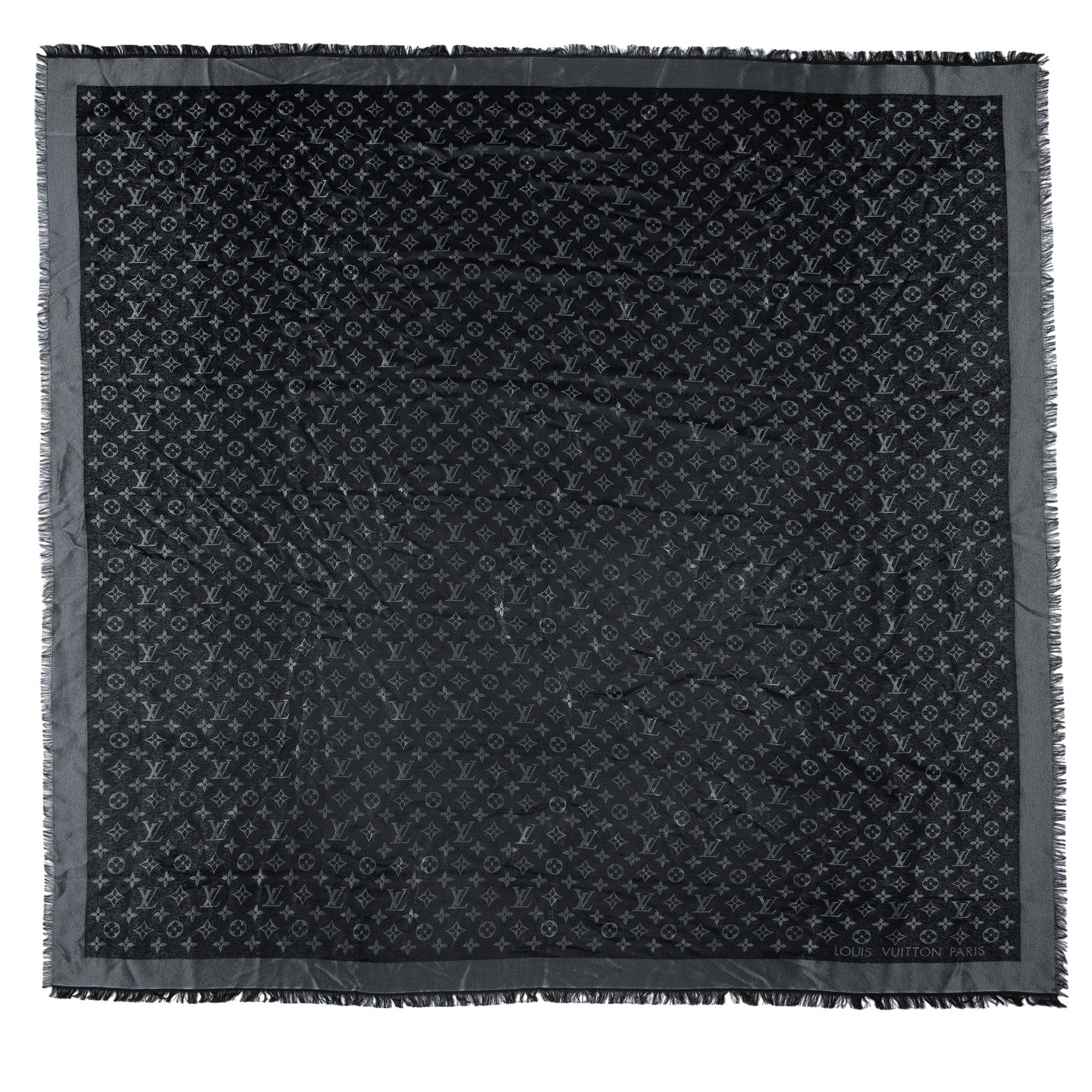 Louis Vuitton Silk Lurex Wool Monogram Shine Shawl