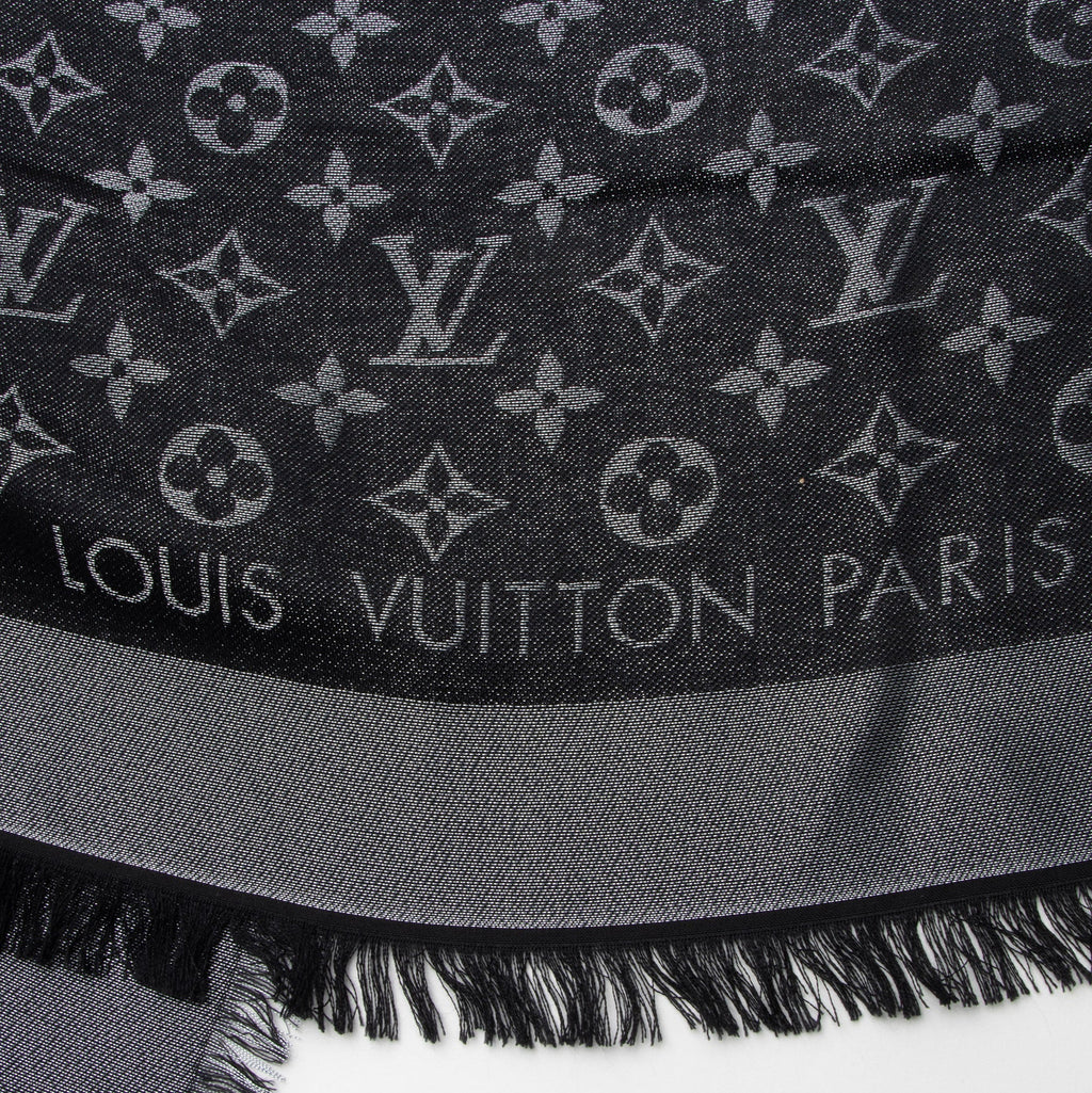 Louis Vuitton Silk Lurex Wool Monogram Shine Shawl