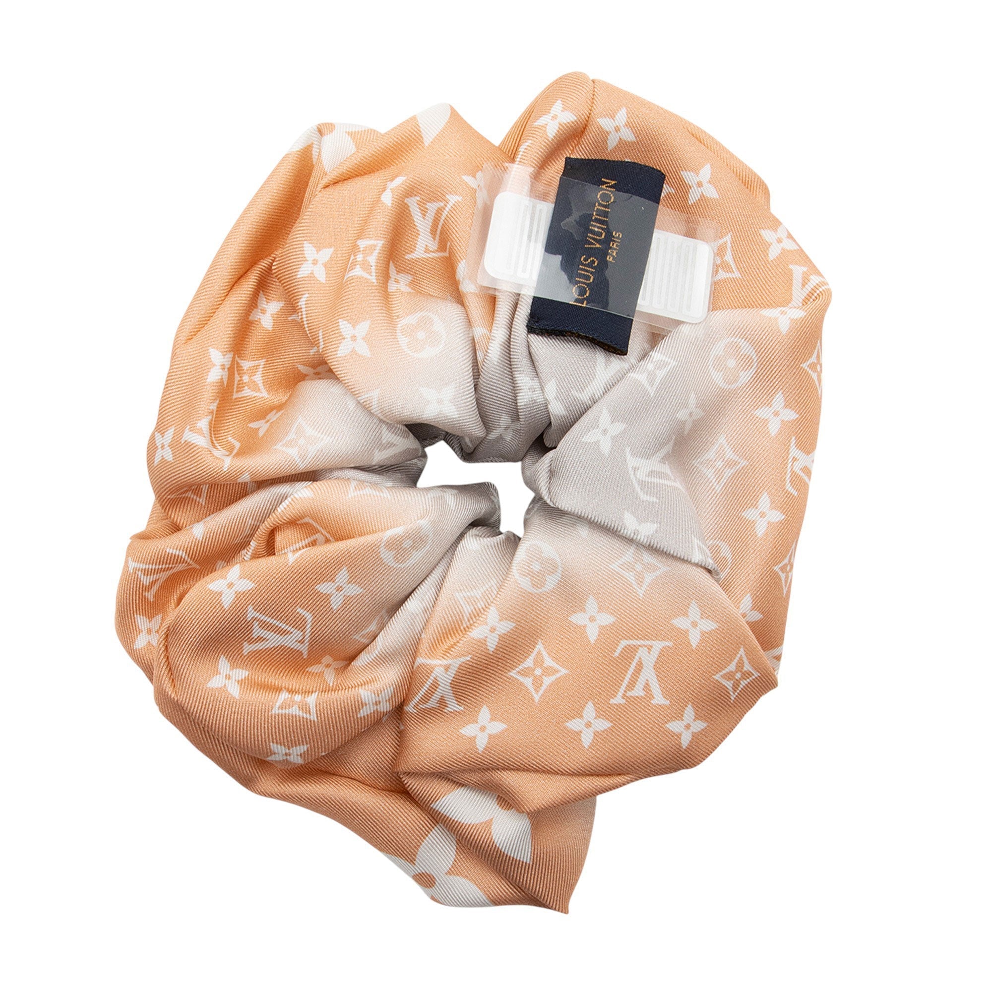 Louis Vuitton Silk Monogram By The Pool Chouchou Scrunchie