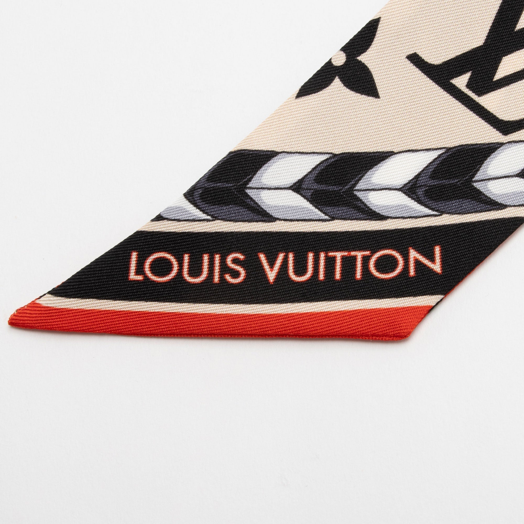Louis Vuitton Silk Monogram Crafty BB Bandeau Scarf (SHF-fWFzGr)