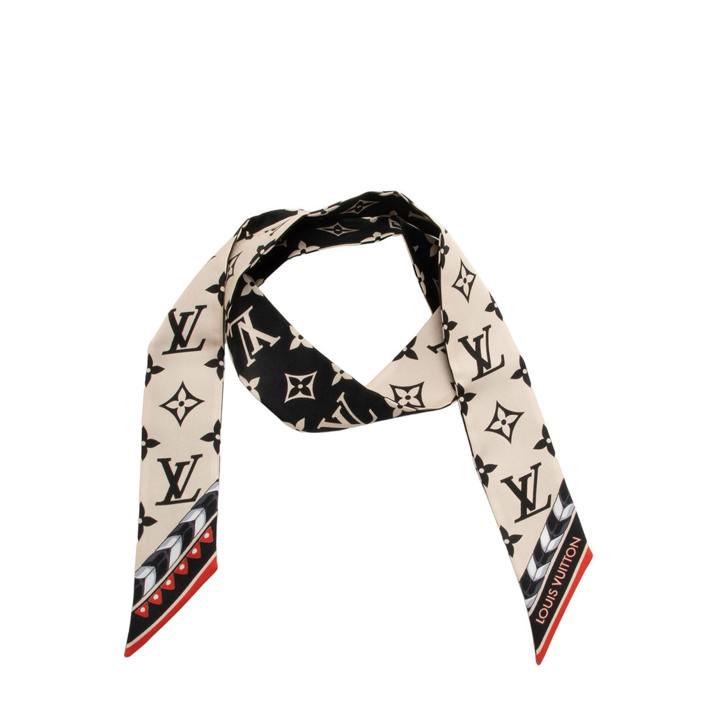 Louis Vuitton Silk Monogram Crafty BB Bandeau Scarf (SHF-fWFzGr)