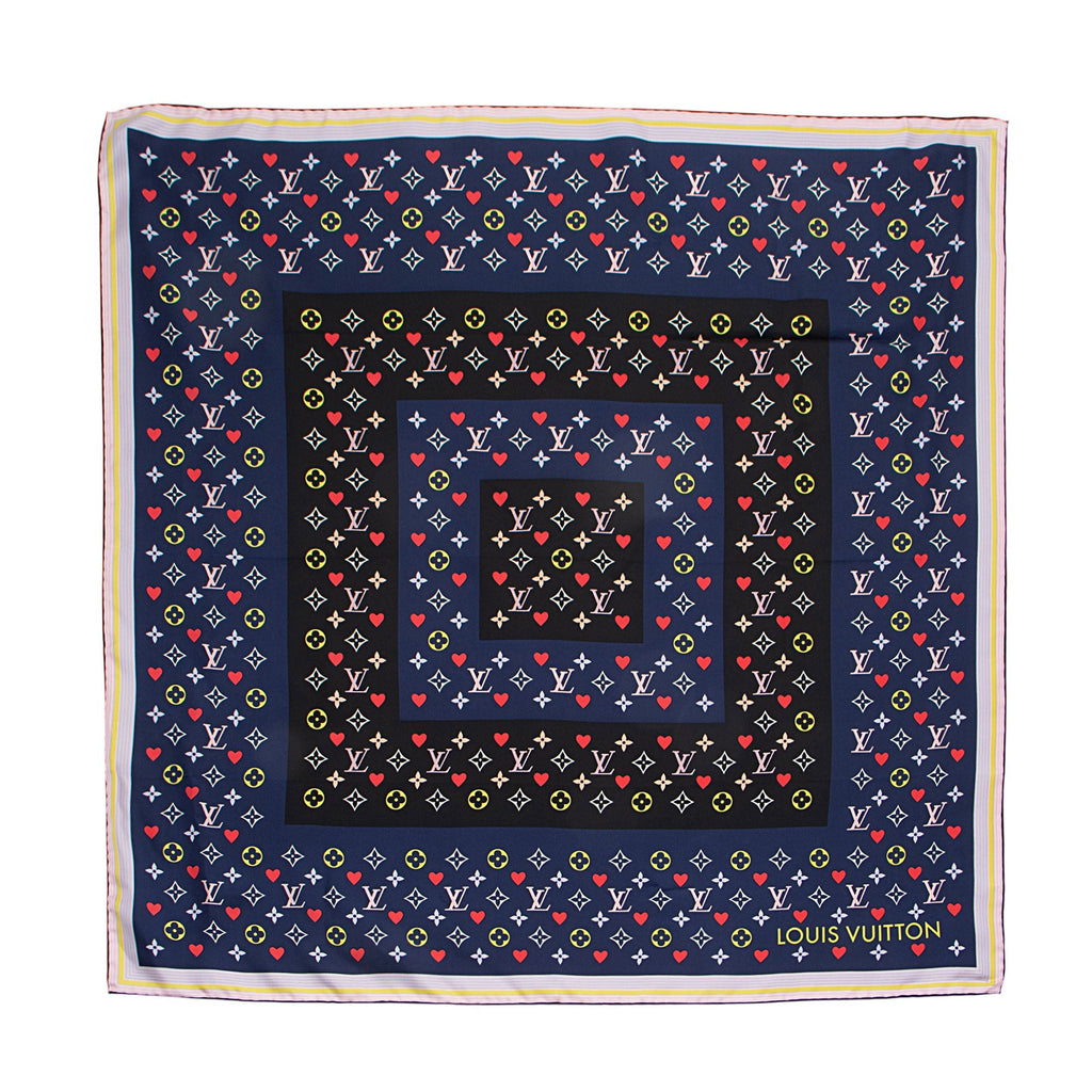 Louis Vuitton Silk Monogram Game On 90cm Scarf