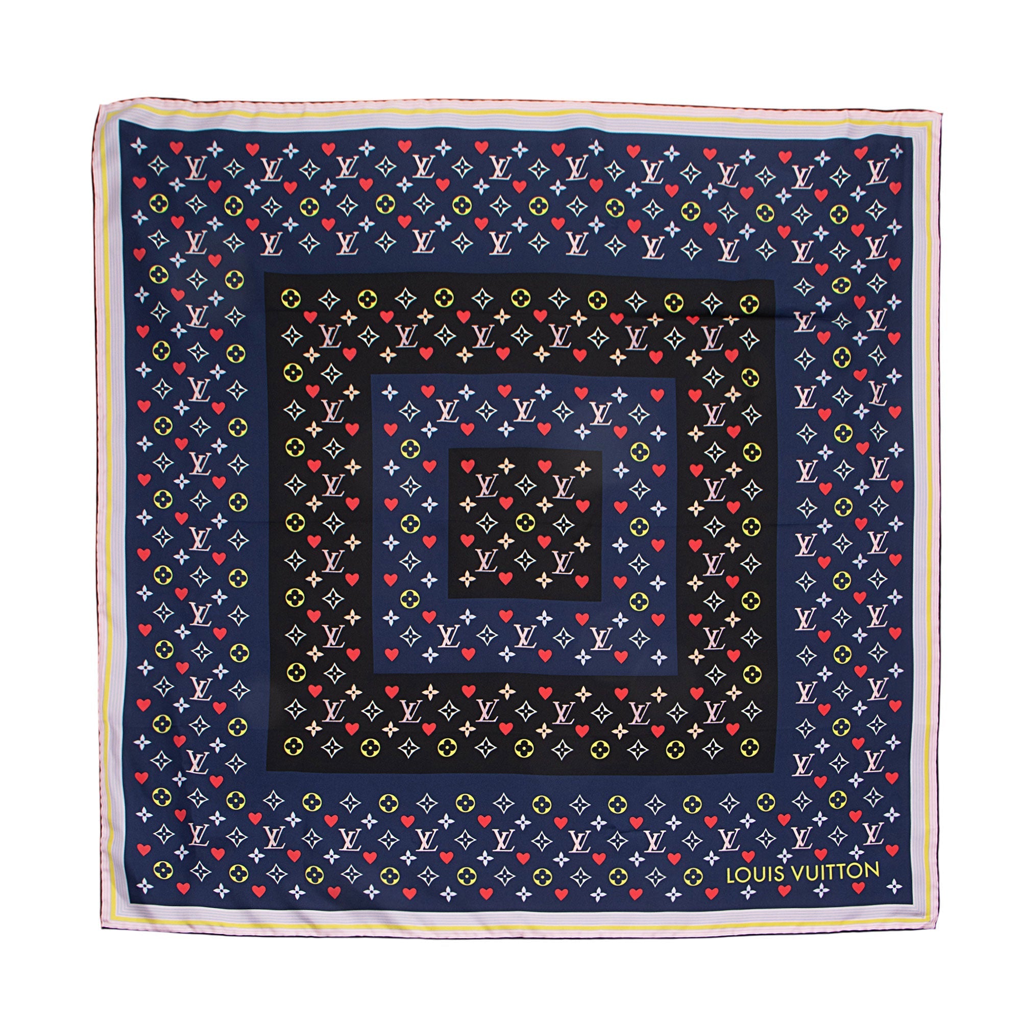 Louis Vuitton Silk Monogram Game On 90cm Scarf