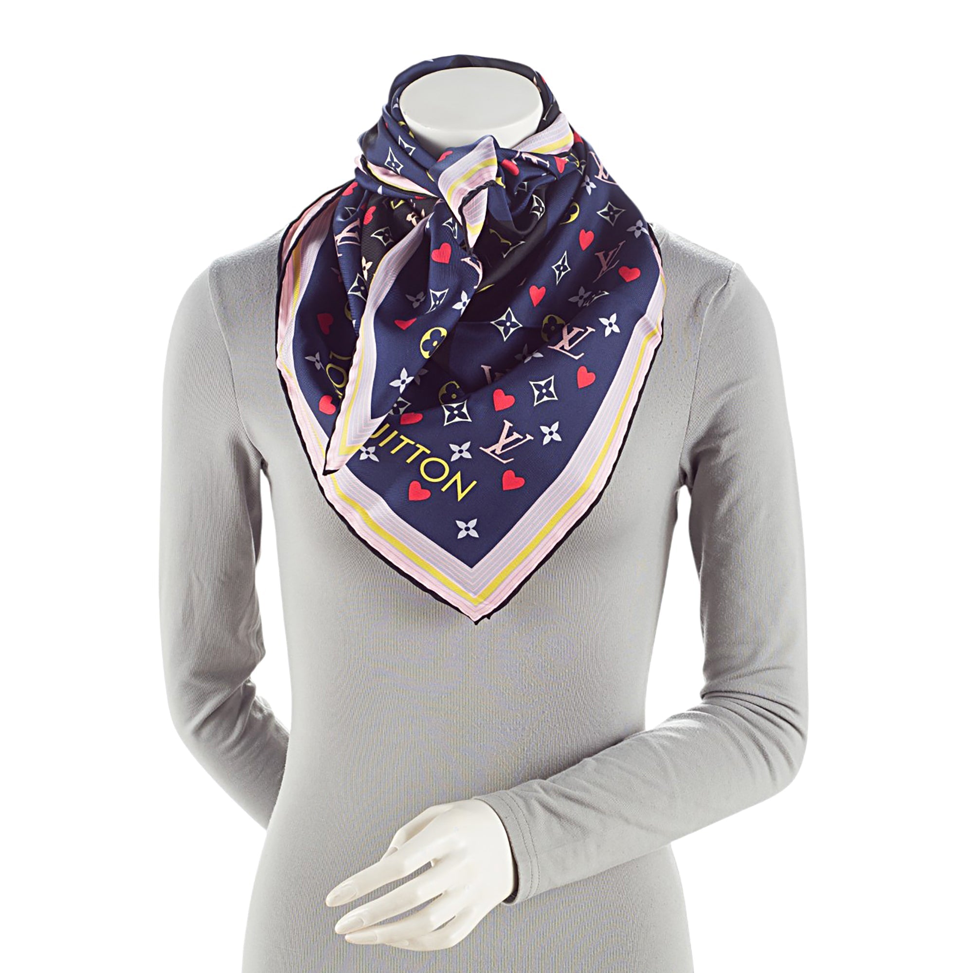 Louis Vuitton Silk Monogram Game On 90cm Scarf