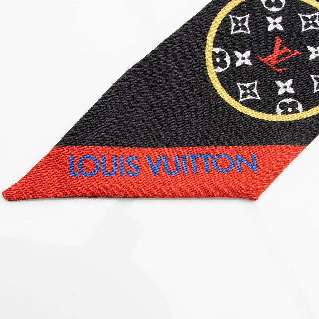 Louis Vuitton Silk Monogram LV Stories Bandeau Scarf (SHF-7FzXtZ)