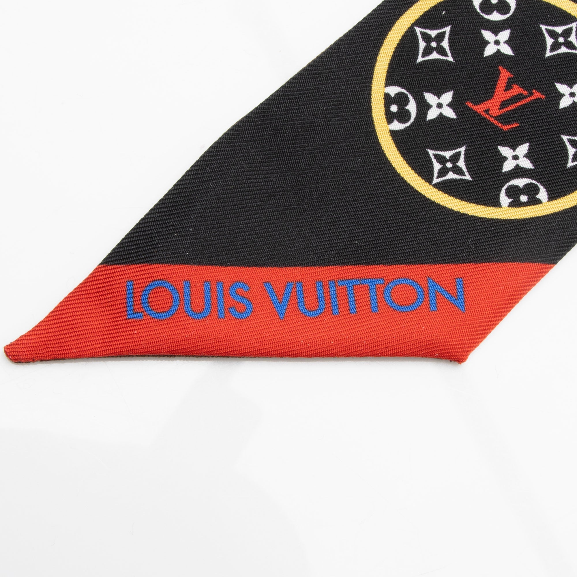 Louis Vuitton Silk Monogram LV Stories Bandeau Scarf (SHF-7FzXtZ)