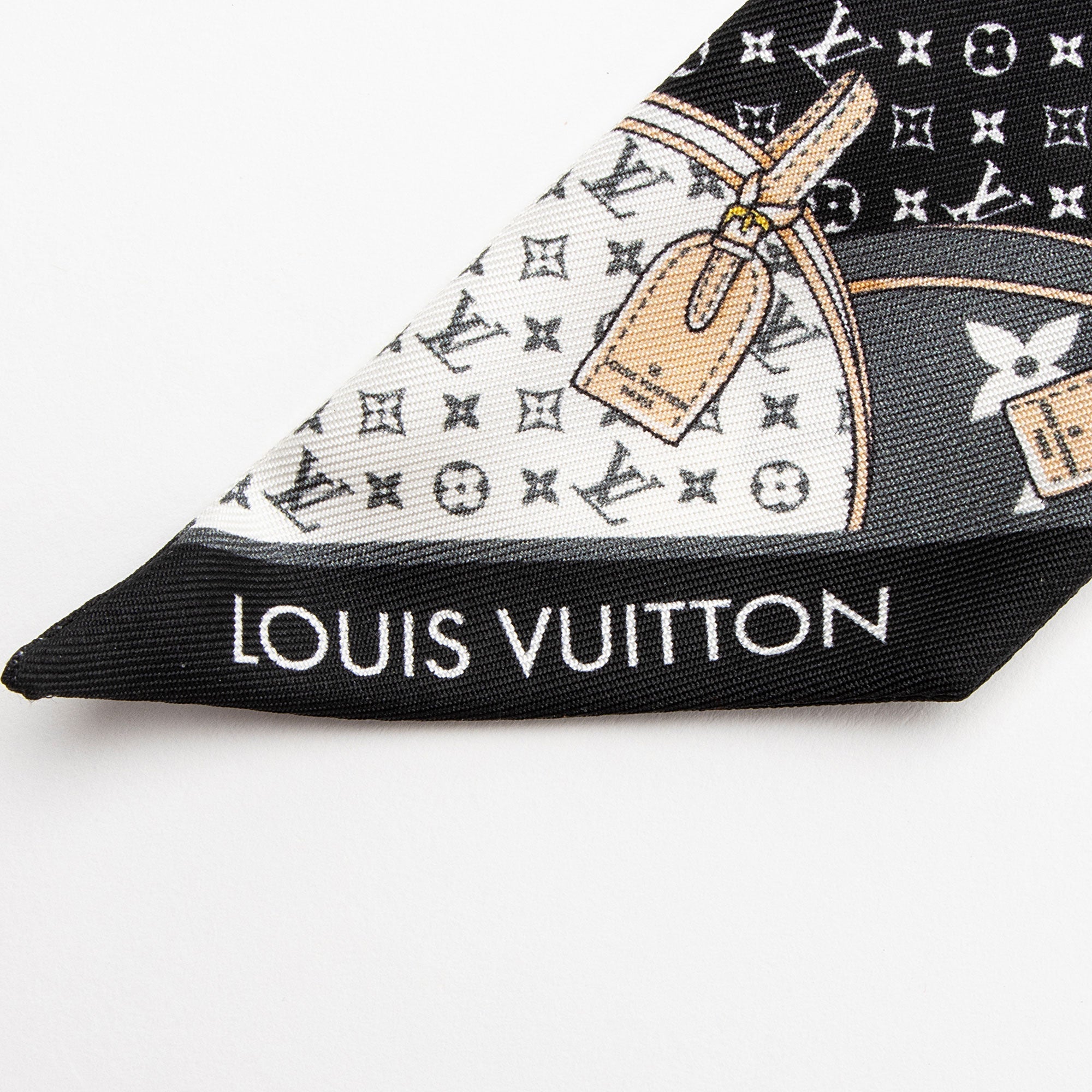 Louis Vuitton Silk Monogram Let's Go BB Bandeau Scarf